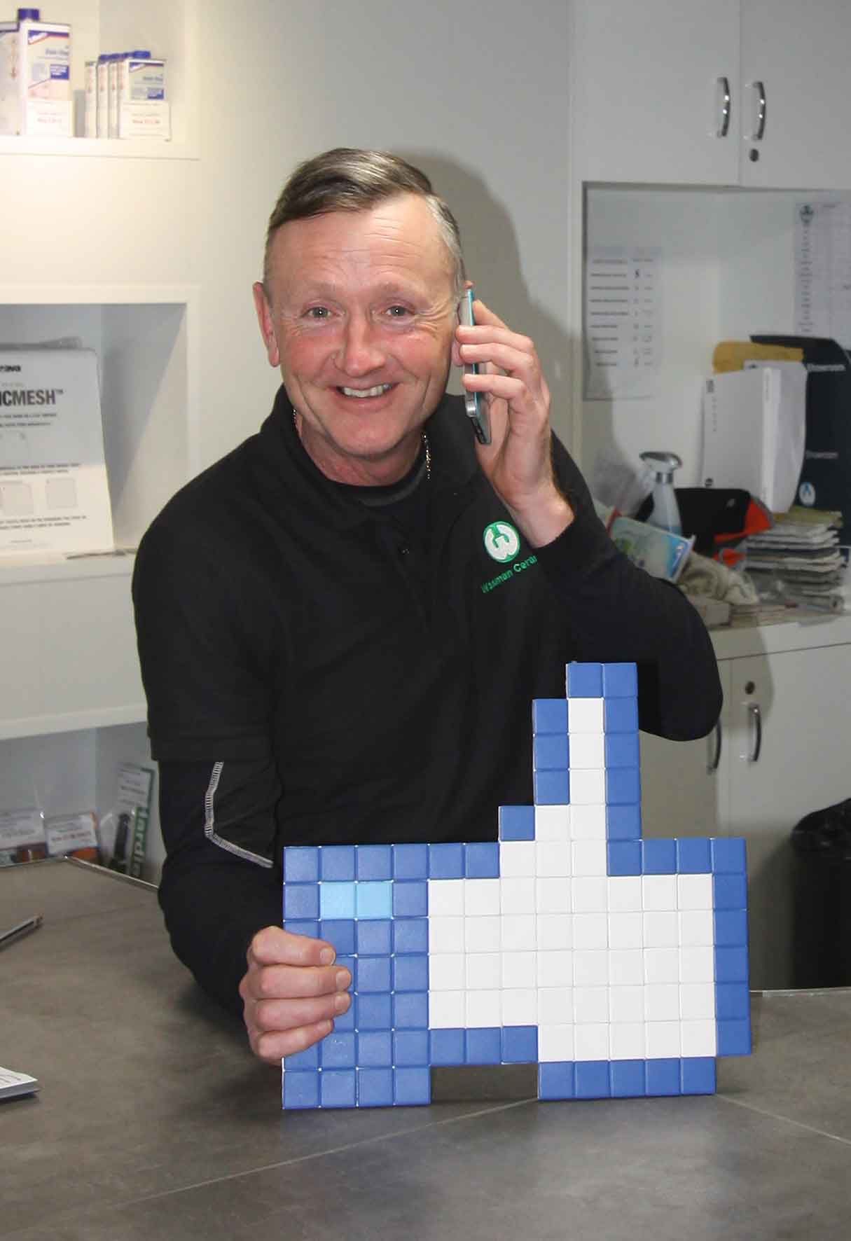 Richard Hill, the Waxman Tile Showroom Manager.